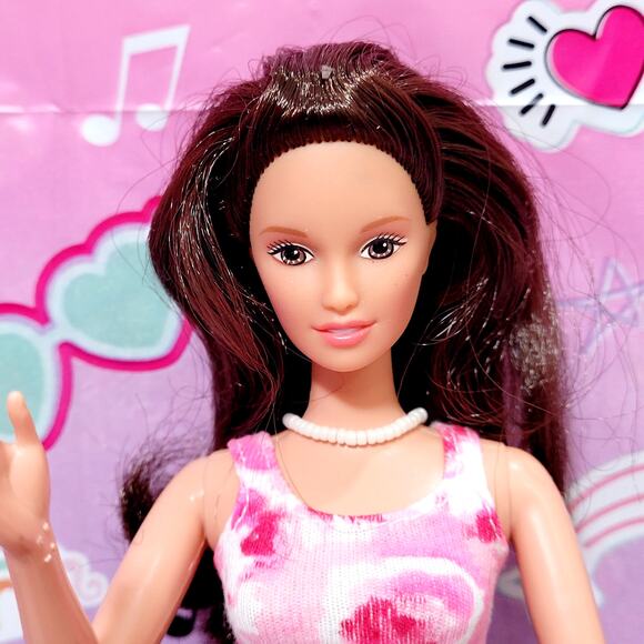 Barbie Generation Girl LARA Artist Pink Tie Dye Shirt 1998 #20968 - Picture 2 of 6